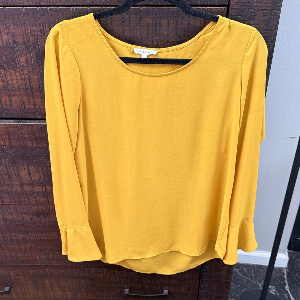 Pleione Mustard Yellow Blouse